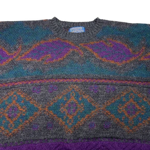 Vintage Pendleton LOBO Knitted Crew Neck Sweater Made In USA Mens Size L - Picture 3 of 8